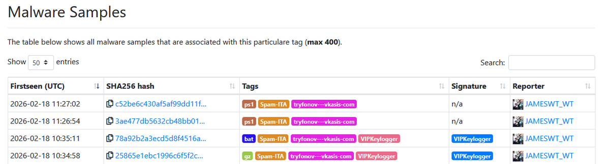 JAMESWT_WT's tweet photo. "nuovo ordine n 17695 urgentissimo"
spread #VipKeylogger

smtp
mail.vkasis.]com
Username: 
tryfonov@vkasis.]com
Email To: 
indexzoom110@gmail.]com

Samples
https://t.co/kgdUUeNOWC
drop
https://t.co/WuLxcusFwo https://t.co/MewTlhnb0p