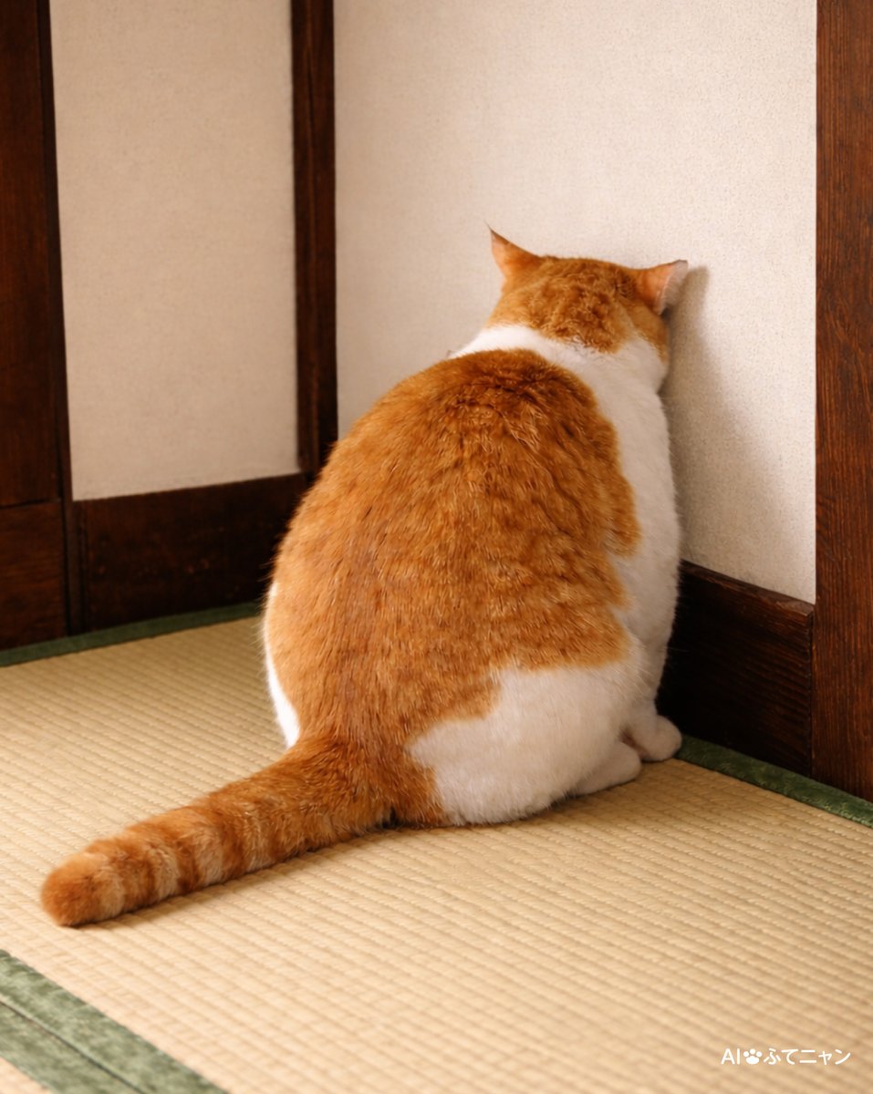 ふてニャンがちょっと拗ね始めてしまいました…。