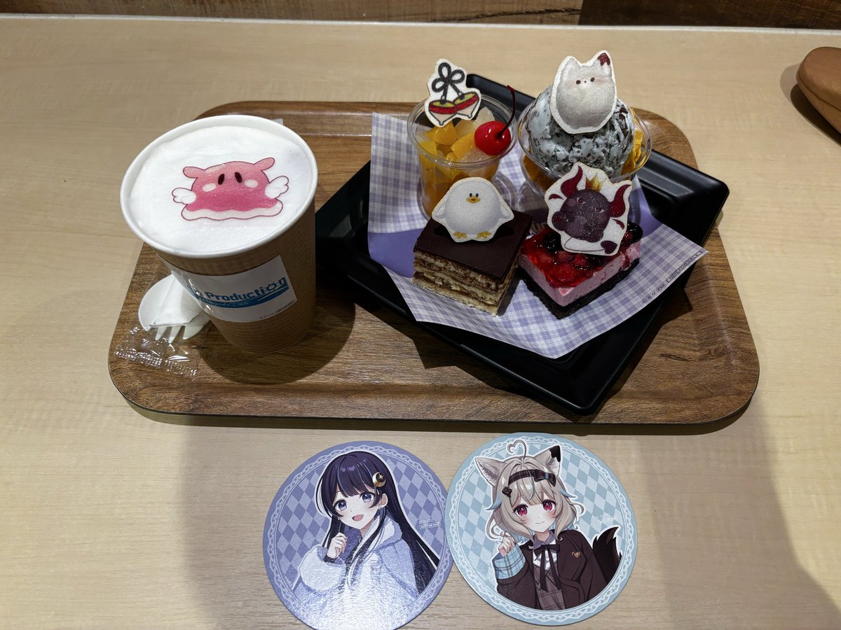 コラボカフェ行ってきたよ〜！ コースターはこのゆらが当たった