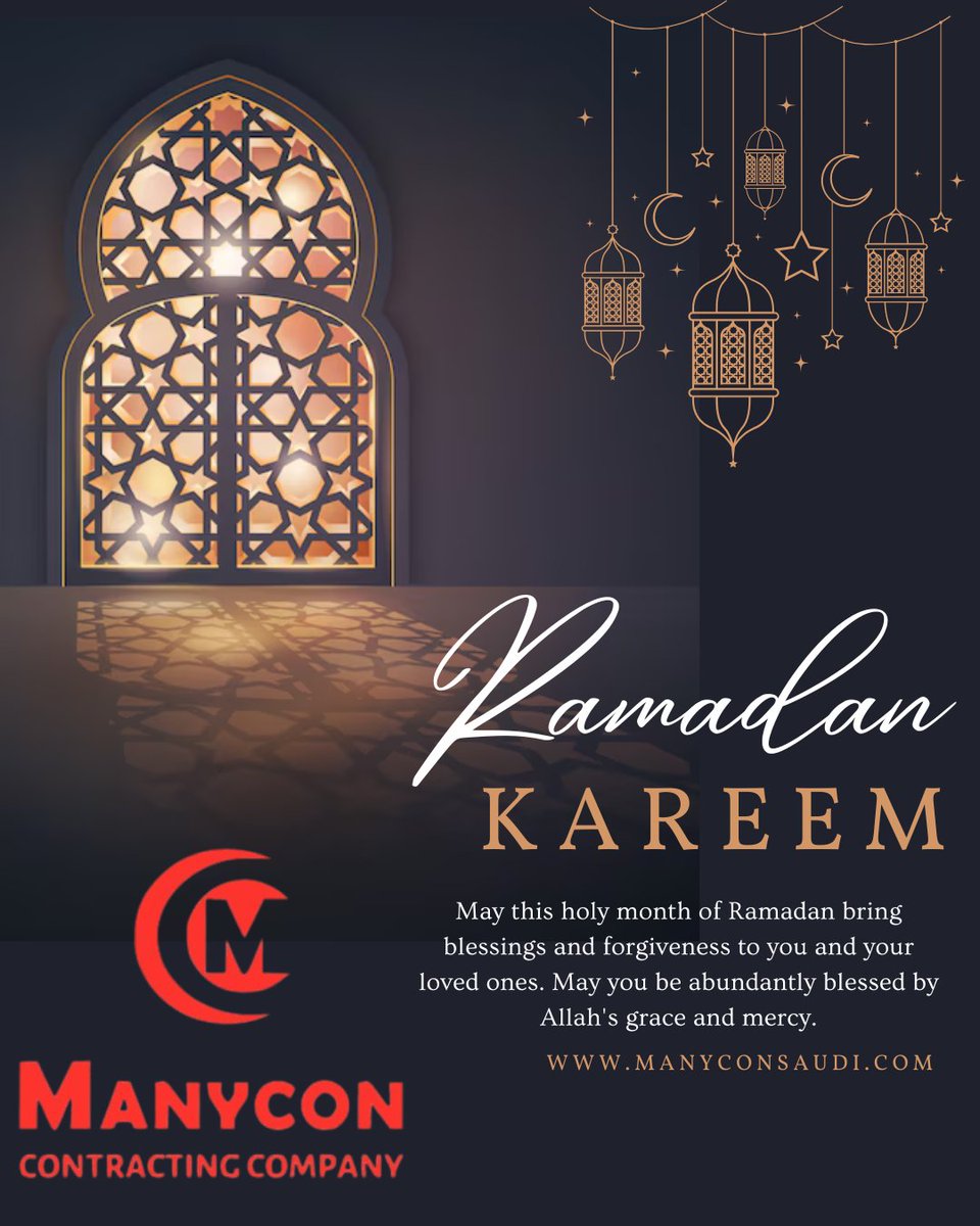 Manycon_KSA's tweet photo. 🌙 Ramadan Kareem 2026

As the blessed month of Ramadan begins, may it bring peace to your hearts, strength to your faith, and prosperity to your endeavors.

#RamadanKareem
#Ramadan2026
#RamadanInSaudi
#SaudiArabia
#Riyadh
#KSA
#BlessedMonth
#CorporateGreetings
#MANYCON https://t.co/MurE1lDMRS
