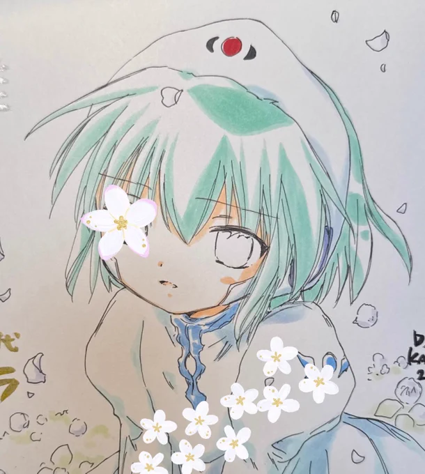 FANBOXにて10月に抽選販売させていただいたGA色紙16枚は現在、下描きしつつペン入れしつつコピック彩色を行なっております。お手元に届くまで今暫くの間お待ちくださいますよう、お願い申し上げます。