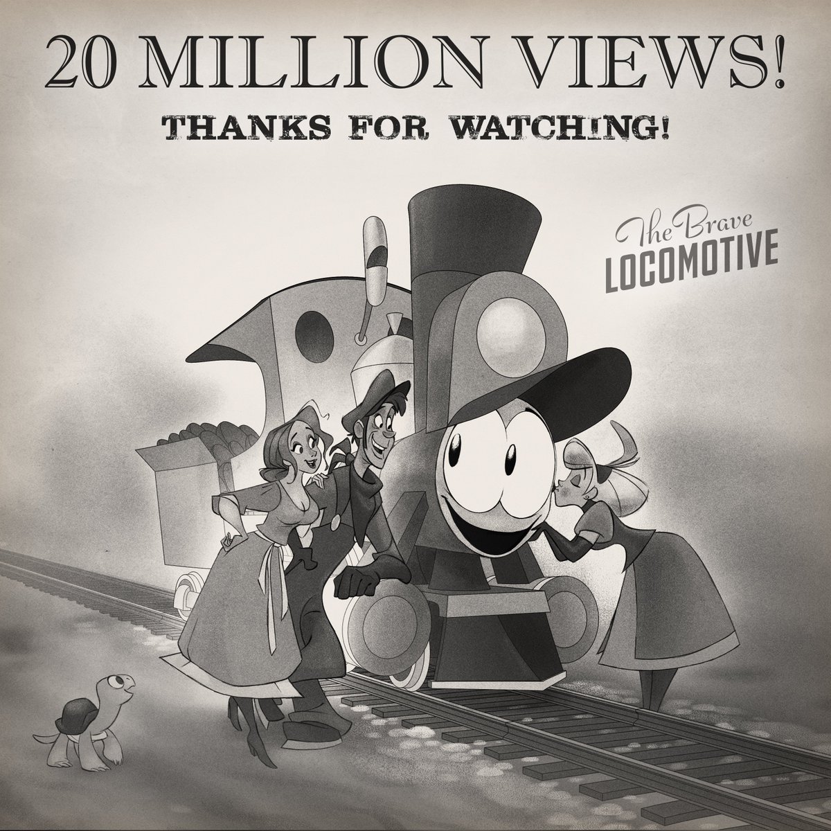 #TheBraveLocomotive just passed 20 MILLION VIEWS on YouTube! 🚂🤯 Thanks for watching! Thanks for supporting indie animation!
youtube.com/watch?v=l8mScK…