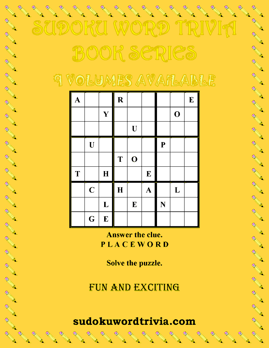 LeeFlyn12369252's tweet photo. 📢📢CALLING ALL SUDOKU FANS 📢📢
 
Sudoku Word Trivia Book Series: FYI
✏️📘📙📕📗🤓
 
Frequently Asked Questions: https://t.co/R89oWkKhqg
 
#sudoku #puzzles #games #trivia #writerslift #fun #challenge #wordgames #wordlovers #braingames #colortheme #curiousminds🧩 https://t.co/qJRFaZ6eTs