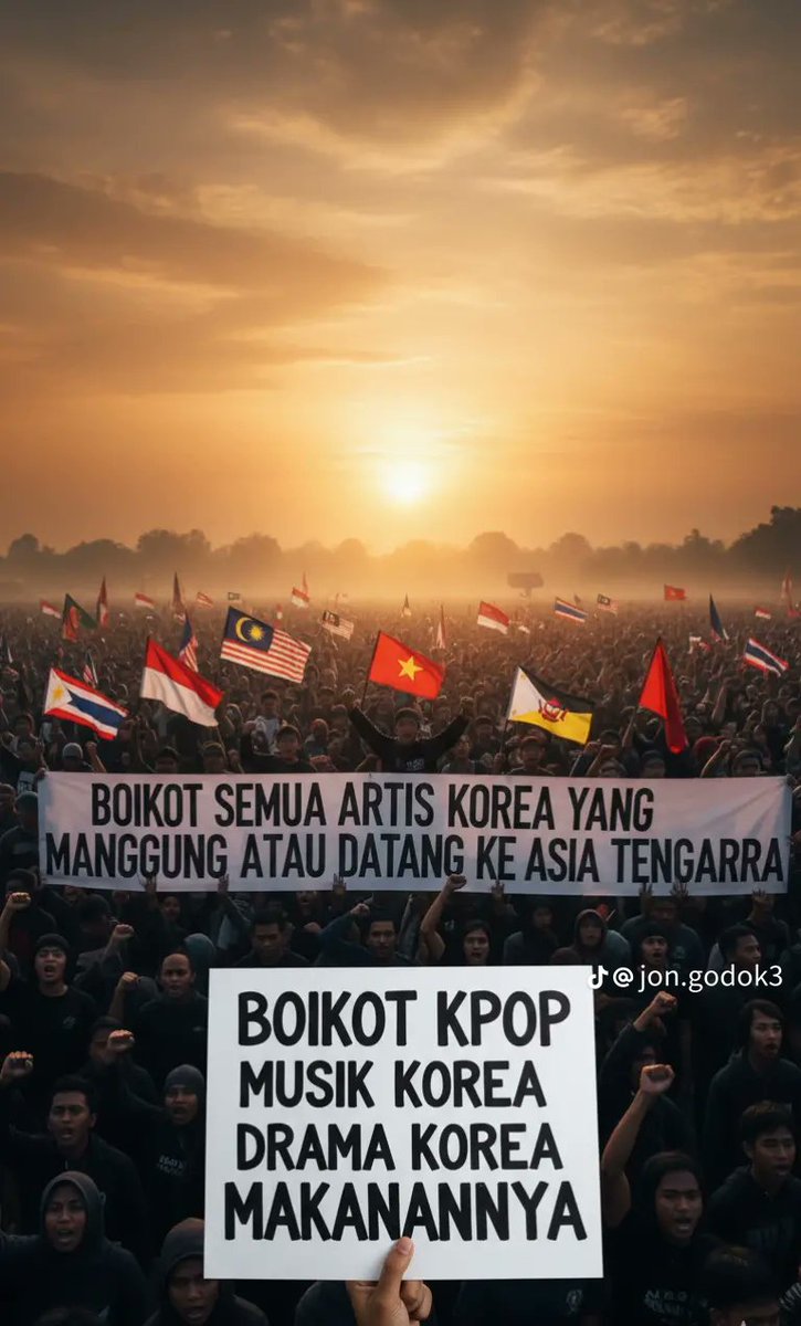 #SEAblings BERSATU 🔥

BOIKOT KOREA SELATAN 
BOIKOT K-DRAMA 
BOIKOT K-POP 

❌❌❌🇰🇷❌❌❌