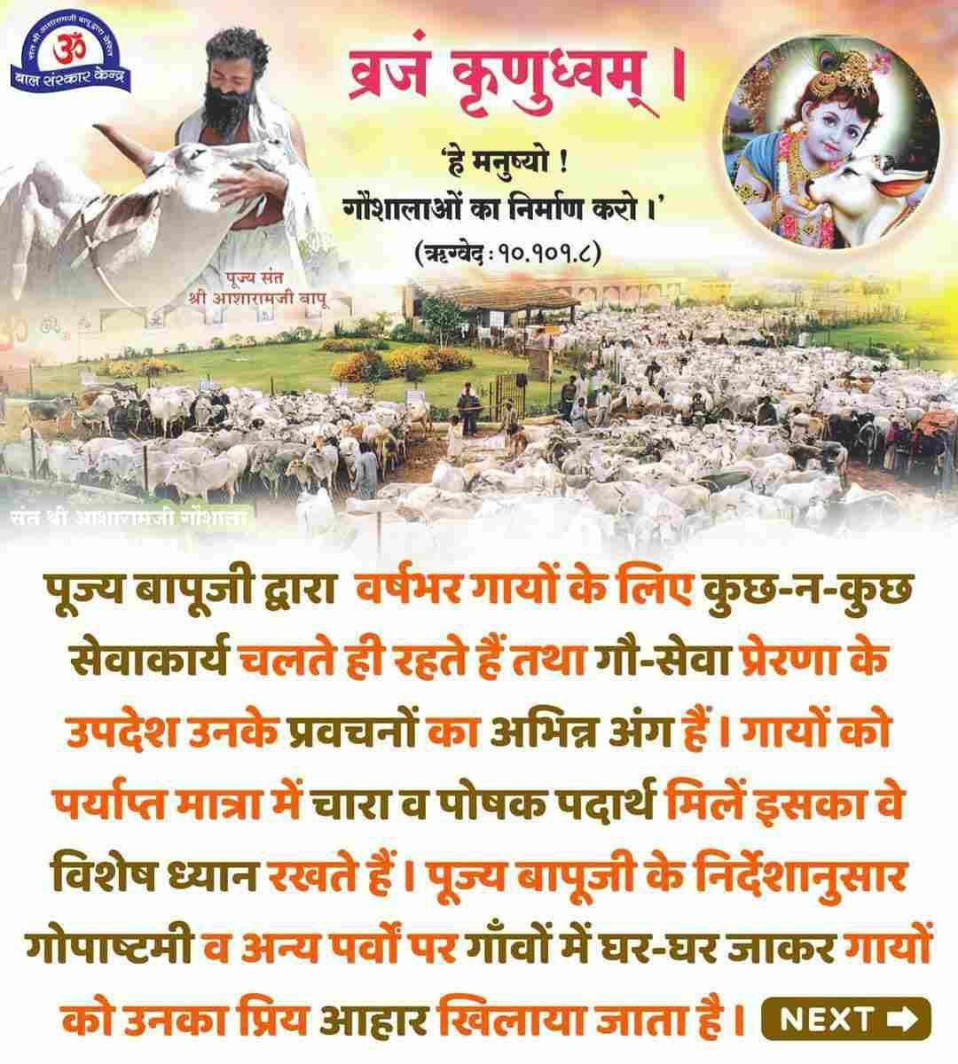 #DesiGaay का घी
Adbhut Labh देता है। प्रतिदिन कुछ बंदे नाक में डालें पुरानी से पुरानी नजले की समस्या खत्म हो जाती है, स्मरण शक्तिबढ़ती है। माइग्रेन की समस्या दूर होती है।
-- Sant Shri Asharamji Bapu
Gau Mata ki Raksha