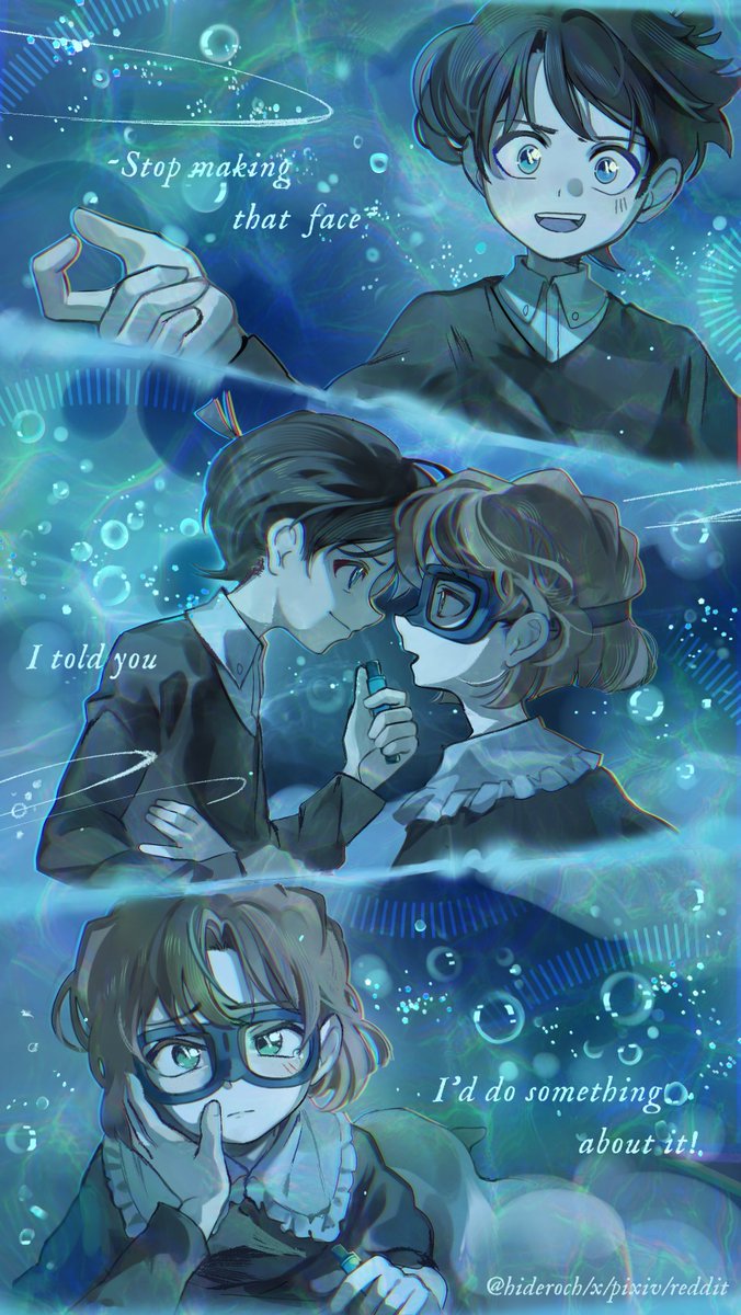 I can't stop thinking about this scene 😭💙
#コ哀 #名探偵コナン