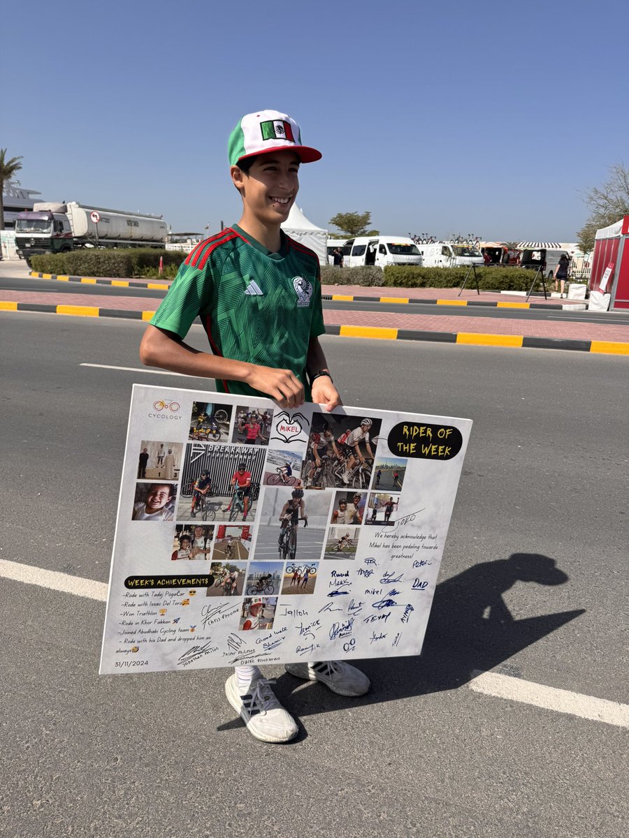 Everywhere we go, 🇲🇽 is with us, and with <a href="/ISAACDELTOROx1/">ISAAC DEL TORO ROMERO</a> 🐂 

Muchias gracias, guys! Bravo, Mikel, the rider of the week 🦅 

👋 It’s almost time for stage 3! #WeAreUAE