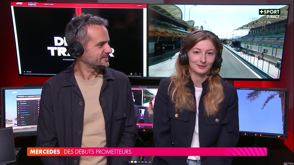 🎙️ <a href="/DorianePin/">PIN DORIANE</a> est aux côtés de <a href="/LaurentDupin_f1/">Laurent Dupin</a> pour cette matinée de tests à Bahreïn 🇧🇭

📺CANAL+ SPORT 
#F1 #F1testing