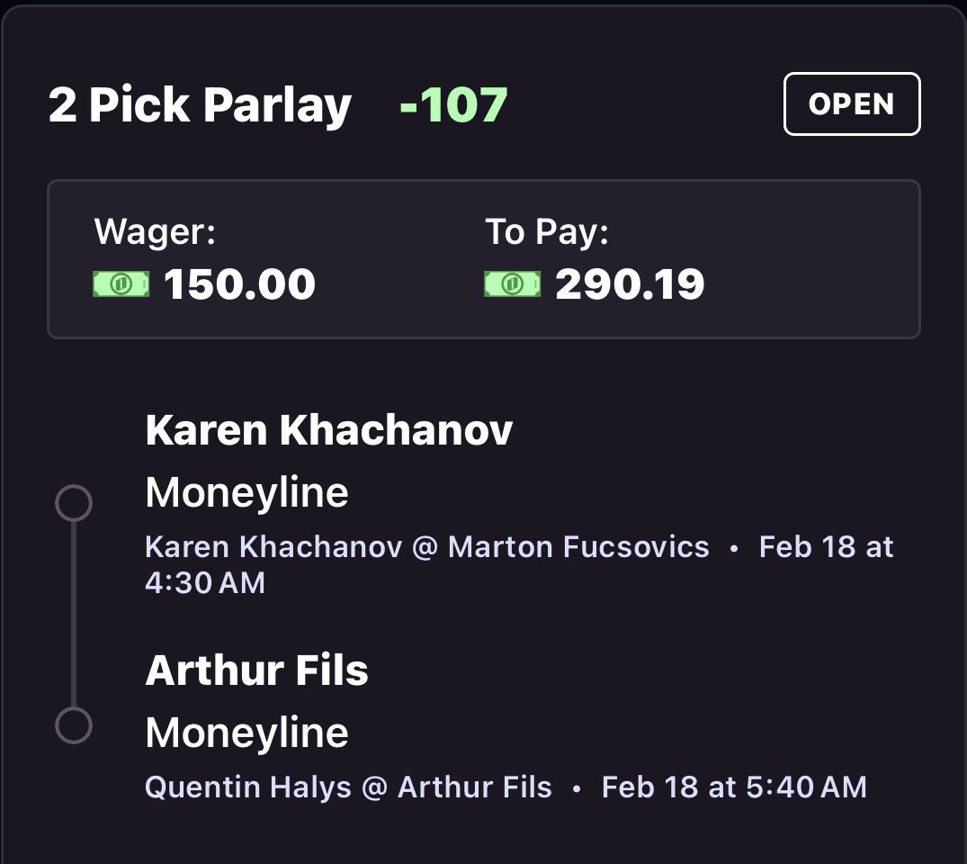 🚨TENNIS POTD 🚨 If my play hits, I’ll send $20 via #Cashapp to one lucky person who likes and retweets this tweet! 🔥 Must be following <a href="/BreakPointLocks/">BreakPoint🎾</a> to enter. Let’s Cash!

🎾 Karen Khachanov ML 
🎾 Arthur Fils ML 

#OnyxOdds #Gambling𝕏 #Tennis #BettingCommunity