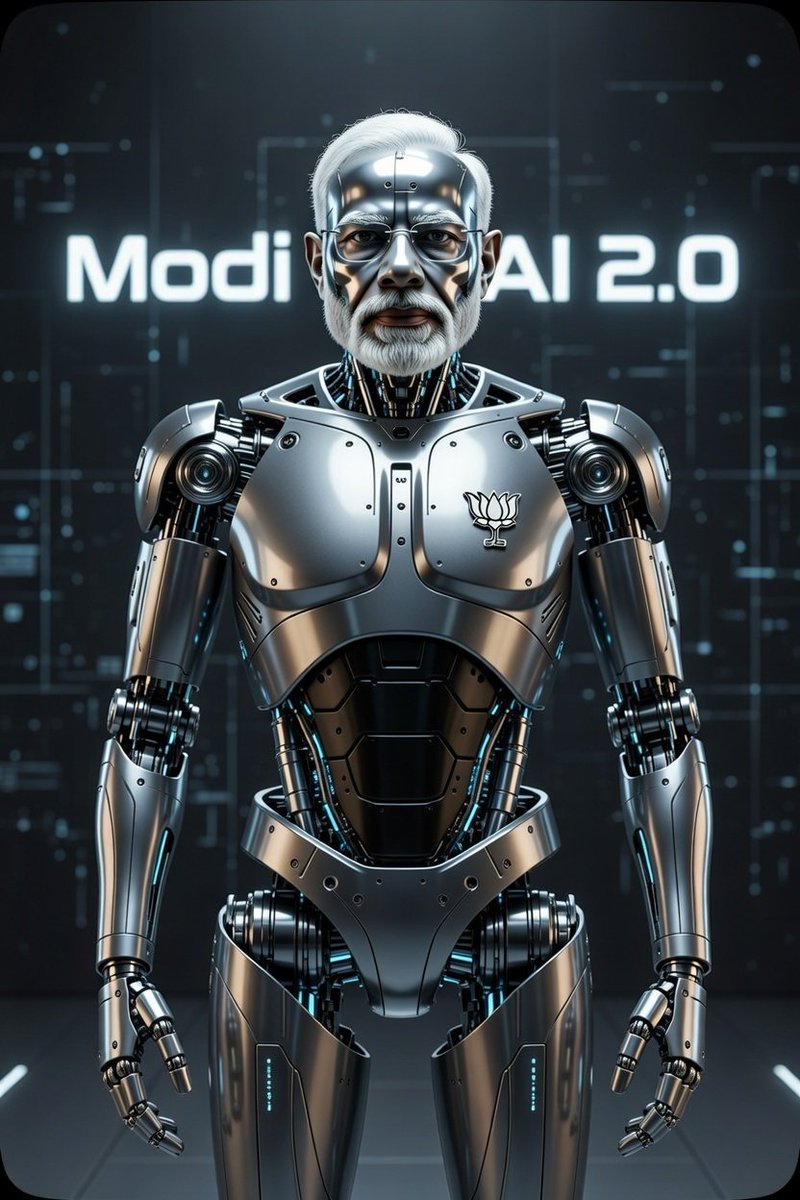 Galgotias University" shared its powerful AI robot Modi 2.0 at the AI Impact Summit. This robot will work for 18 hours without discharging. It's a good liar and a great dancer.
#AI #INDvsPAK #1Companhia
