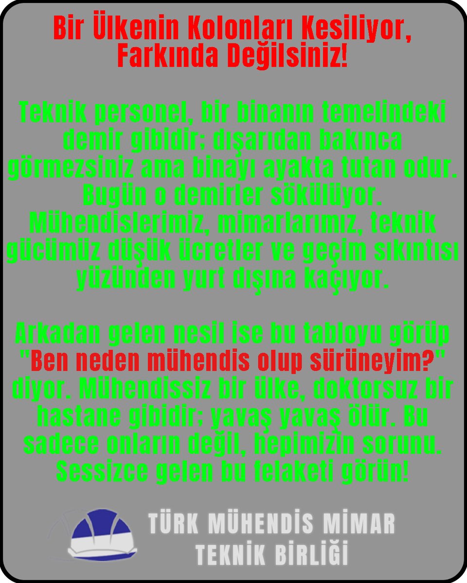 Eğitimimiz, bilgimiz ve tecrübemizin karşılığı bu değil! Kamu mühendisleri olarak haklarımızı istiyoruz! #KamuMuhendisiYoksayılıyor <a href="/a_uraloglu/">Abdulkadir URALOĞLU</a> <a href="/sevilay_tuncerr/">Sevilay TUNCER</a> <a href="/ejderacikkapi/">Ejder AÇIKKAPI🇹🇷</a> <a href="/alimahir/">Ali Mahir Başarır</a>