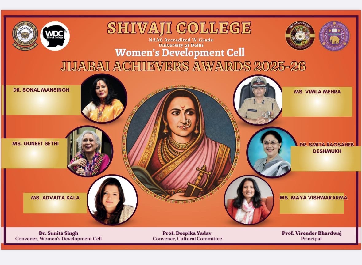 college_shivaji's tweet photo. The *Women’s Development Cell* and *Cultural Committee* cordially invite you for the celebration of *Chhatrapati Shivaji Jayanti on February 19, 2026 at 10:00 a.m* at Chanakya Sabhagaar @UnivofDelhi https://t.co/34nuKd93vk
