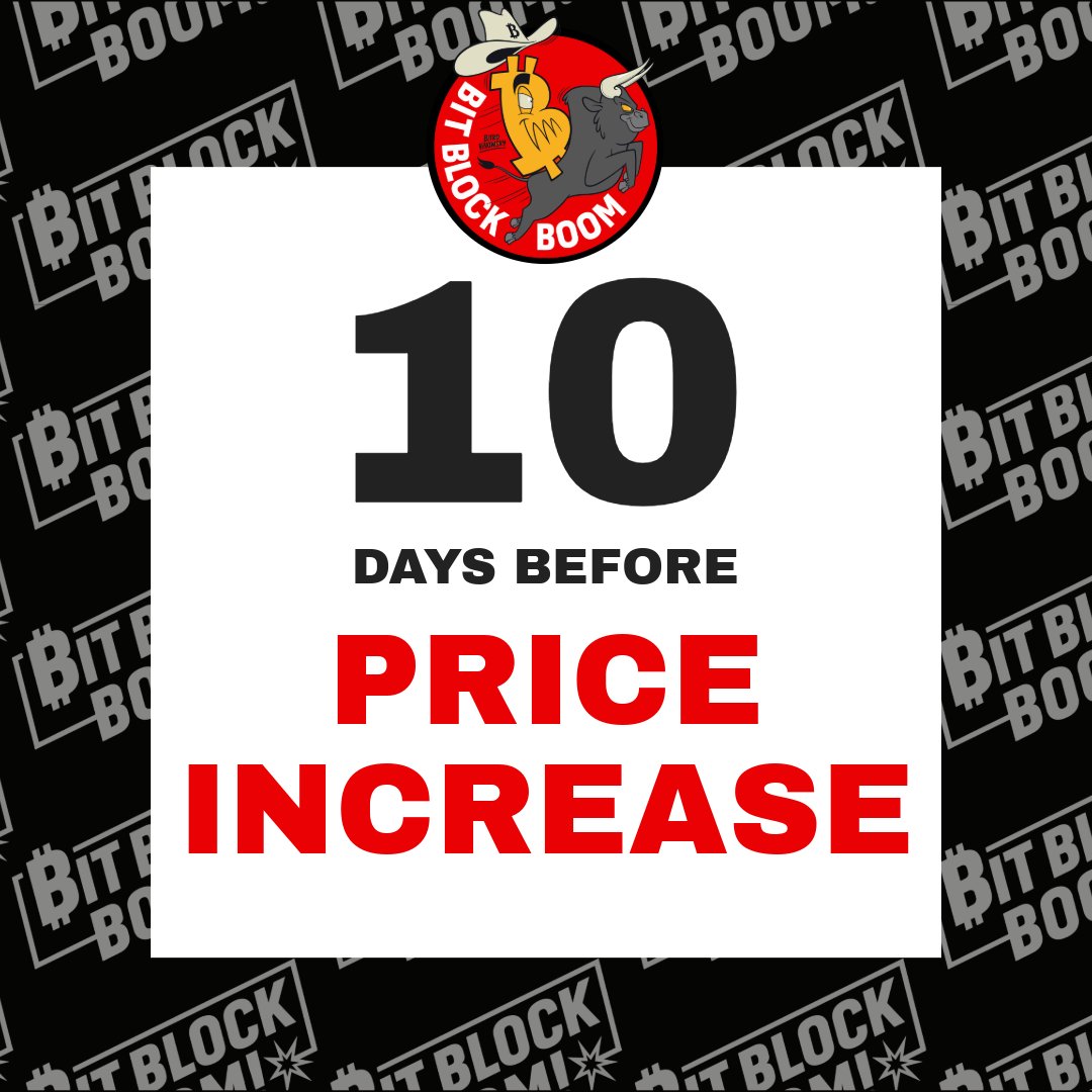 bitblockboom's tweet photo. 10 DAYS left to snag your tickets before they go up! 4 days of the best #Bitcoin ONLY education and networking conference is coming to Fort Worth, TX - April 9th-12th, 2026!!
Don't Miss Out >> https://t.co/Xw2jhAFRz3
#bitblockboom #btc #bitcoinconference #fortworthtx #Texas https://t.co/UevGS5Us5h