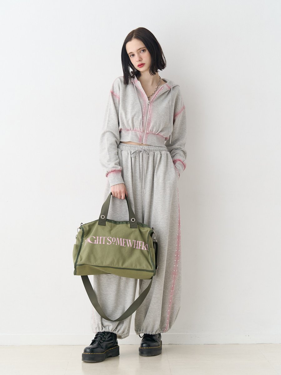 ロゴキルト風　セットアップ & Ropé 美品Jun