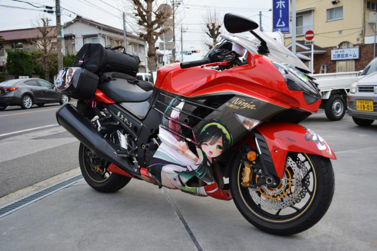 お知らせ】 過去の施工事例です。 『東北ずん子』仕様のKAWASAKI Ninja