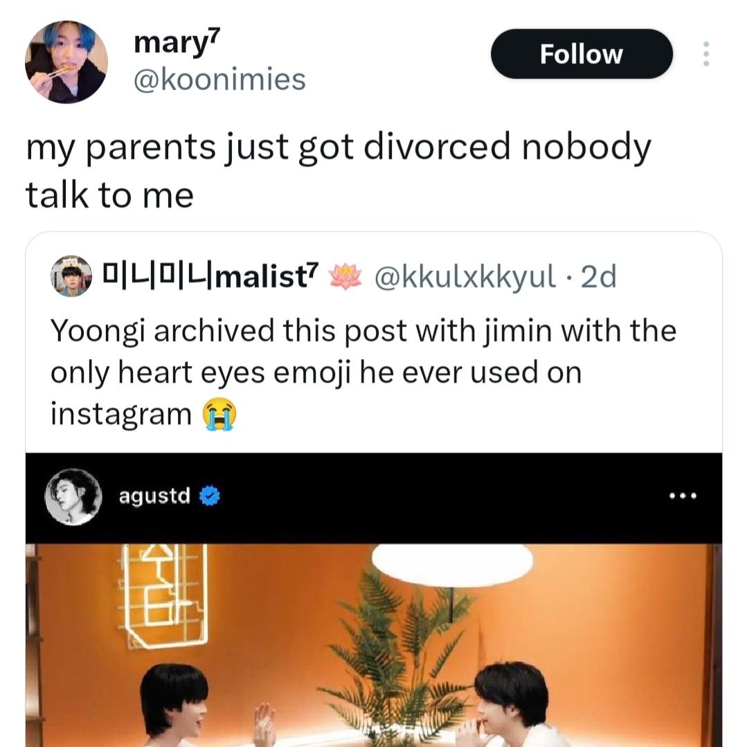 flwrynmn's tweet photo. #yoonminau — divorced? https://t.co/TUbgByu04n