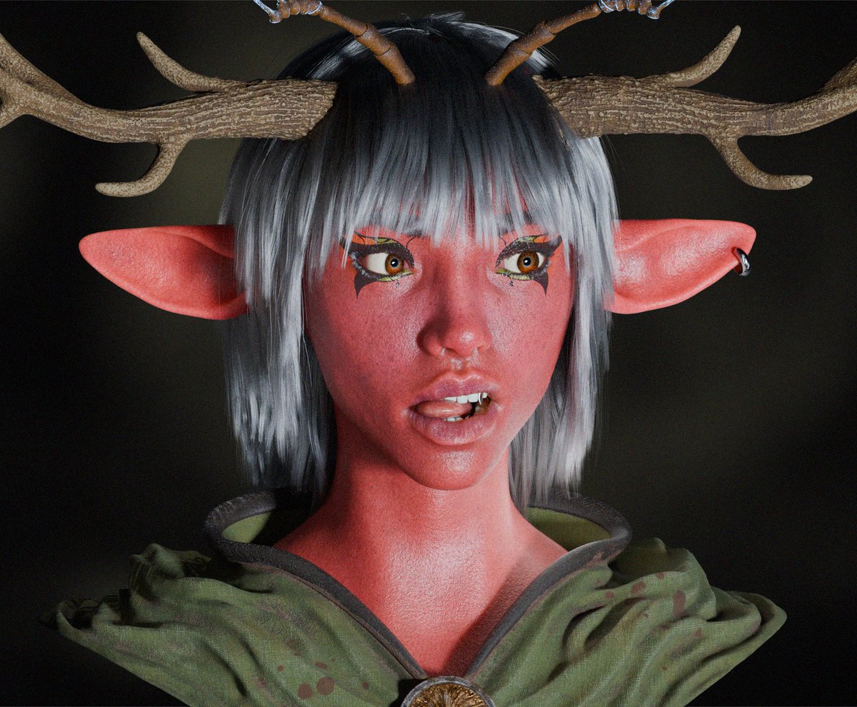 ClaudeWallace_'s tweet photo. Meet Zoey. Yet another passion project i've been sitting on for quite some time. finally felt ready to share with the world. Rendered in Blender Cycles.

 #cg #render  #visual #blender #rendering #blender3d #cgi #3dmodeling #maya #blendercommunity #3dmodel #3dartist #zbrush https://t.co/CEpDxzZzA4