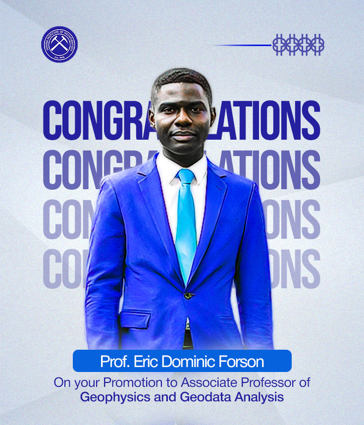 GhIG_1's tweet photo. Hearty congratulations to Eric Dominic Forson on his promotion to Associate Professor of Geophysics and Geodata Analysis. Ghana Institute of Geoscientists celebrates this milestone and his continued contributions to the profession.
Well done Prof. Forson. 👏🏽🥳🎉 https://t.co/UzbZ4PNzwz