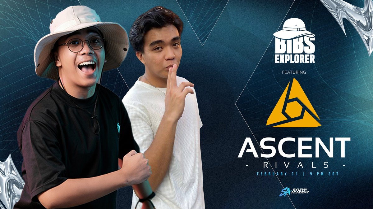 In line with the partnership announcement with <a href="/AscentRivals/">Ascent Rivals</a>, <a href="/BibsTheExplorer/">Bibs | Sylphy Academy 🎮</a> and <a href="/shinzuverse/">Shinzu | Sylphy Academy</a> will lead the way with another fun packed BIBS THE EXPLORER!

Compete everyone in the community and get a share of the 5000 PHP Giveaway Prizepool!

We are also sharing some BIG news