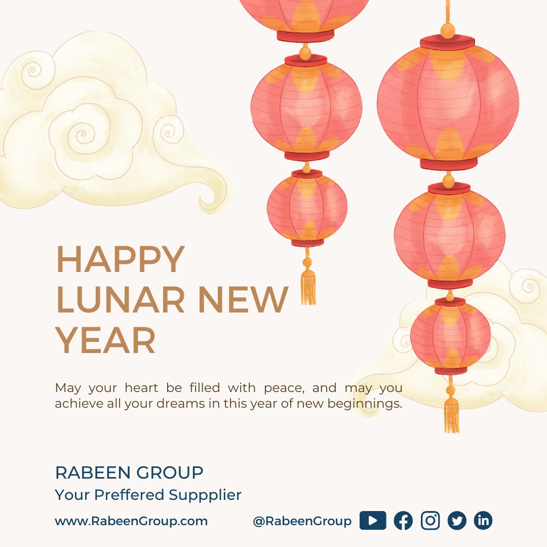 RabeenGroup's tweet photo. Happy New Lunar Year #2026 
We, in #rabeen_trading and #rabeen_shipping companied wish you a sustainable, and fruitful year.

 #rabeengroup 

@RabeenGroup https://t.co/gSLRLbD12J