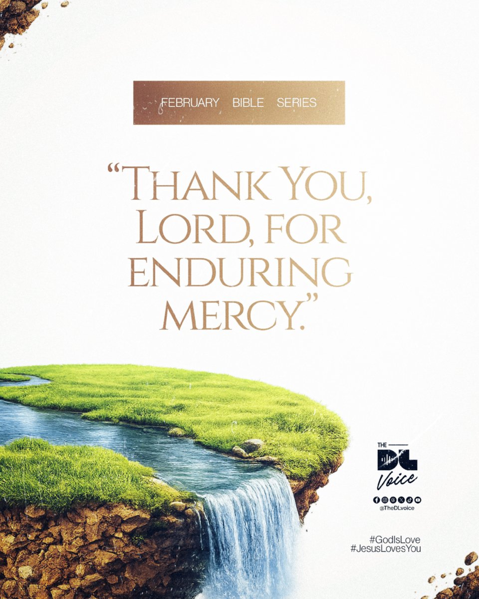 TheDLvoice's tweet image. God’s mercy didn’t expire overnight.
It endures forever.

#WhatIsLove
#GodIsLove
#JesusLovesYou