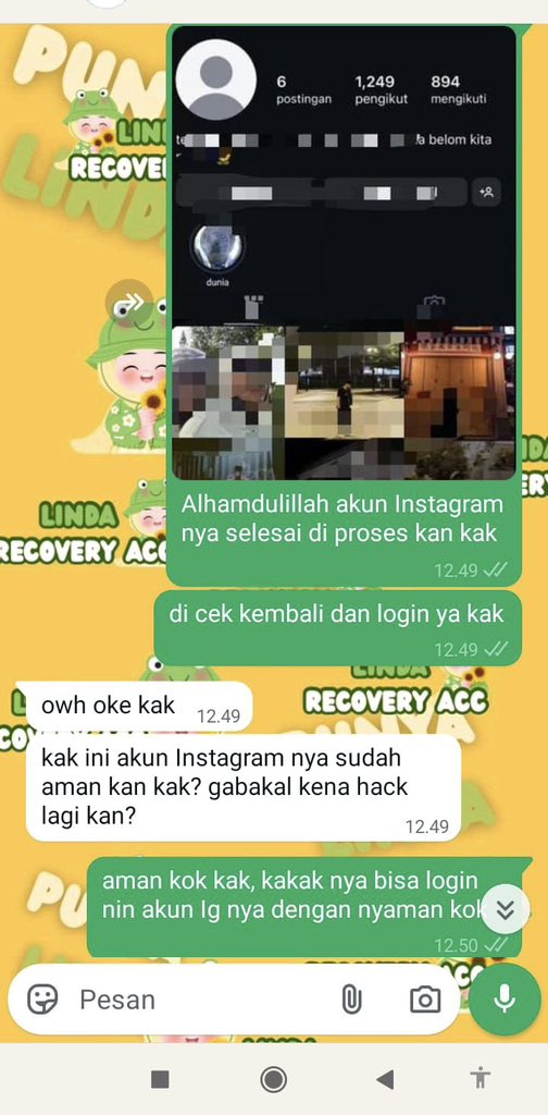 leuhcn's tweet photo. JASA PEMULIHAN AKUN &amp; HAPUS AKUN

1•AKUN LUPA PASWORD/KE HACK
2•JASA SADAP WA
3•JASA SUSPEND/UNSUSPEND AKUN
4•JASA HAPUS AKUN
5•JASA HACK/PULIHKAN
AKUN,GMAIL,INSTAGRAM,TWITER,FBTIKTOK,TELEGRAM,DLL
6•JASA LACAK

Full testi,fast respon,amanah
https://t.co/TbGtb6fkn6 https://t.co/3wJHhi66d0
