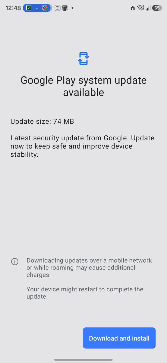 Play system update is availble 
Check and update now.!! 
#OneUI8_5
#Samsung #google
