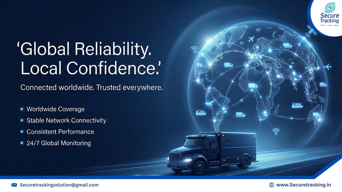 Securetrackin's tweet image. Global reliability. Local confidence. 🌍

From international freight to gold &amp;amp; cash transit

🌐 securetracking.in

#SecureTracking #FleetSecurity