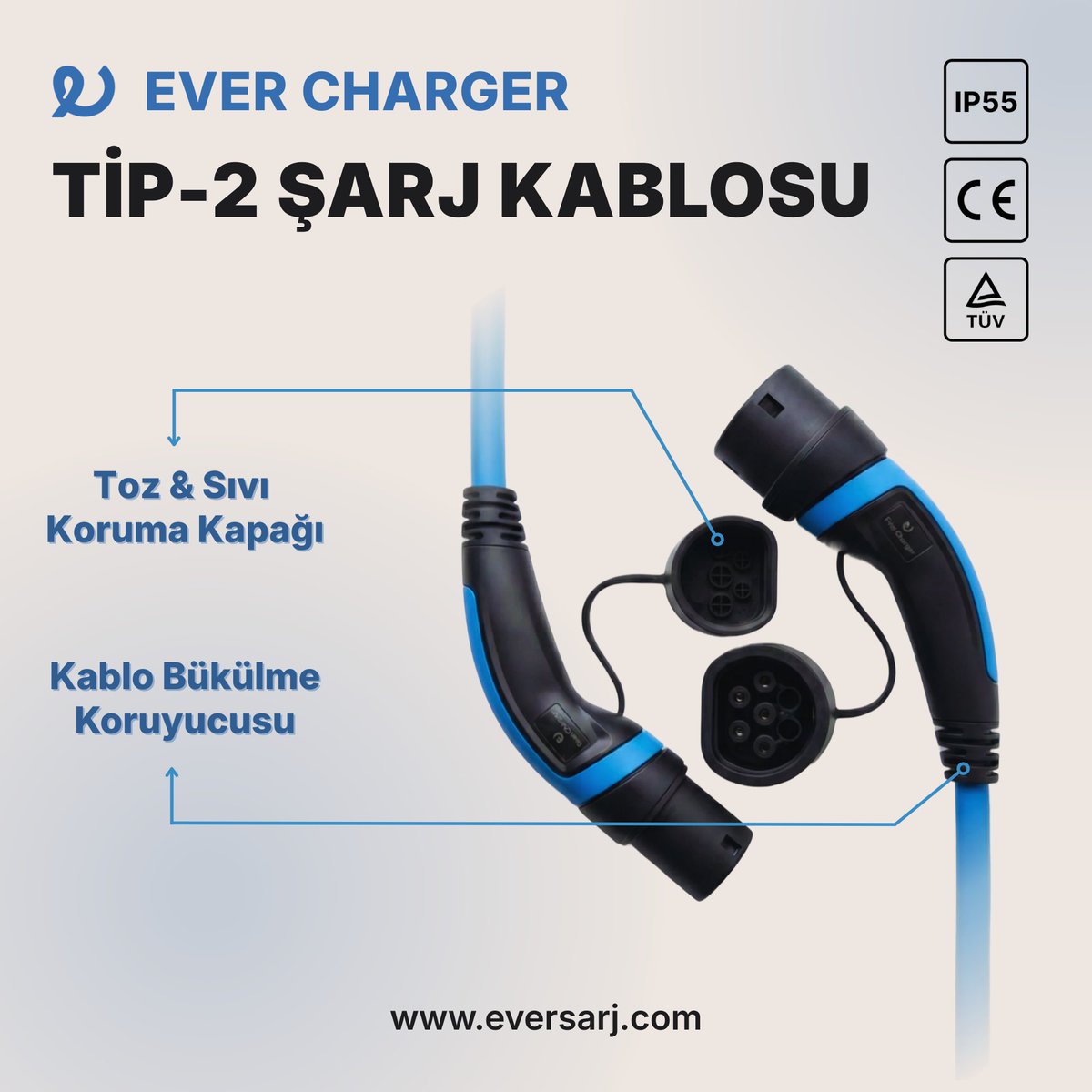 eversarj's tweet photo. 10 METRE EVER CHARGER TİP-2 ŞARJ KABLOSU

Esneklik ve erişim dengesi.

Garajda park pozisyonu değişiyorsa ya da şarj cihazı biraz uzaktaysa 10 metre ideal çözümdür.
Detaylar
https://t.co/F3dUl2bNbQ
https://t.co/xNw4Scxvyq

#tip2kablo #evercharger #evşarj https://t.co/kuRKv4oLjg