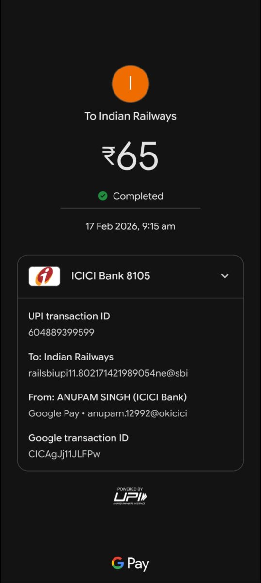 IT_Engineer12's tweet photo. @drmbsbner @RailwaySeva @RailMinIndia dear railway, i tried to purchase one ticket from window at mau junction. I paid via upi but window staff said payment not received and my deducted money will be reimbursed but my money is not reimbursed yet. https://t.co/jFpobMzfqx