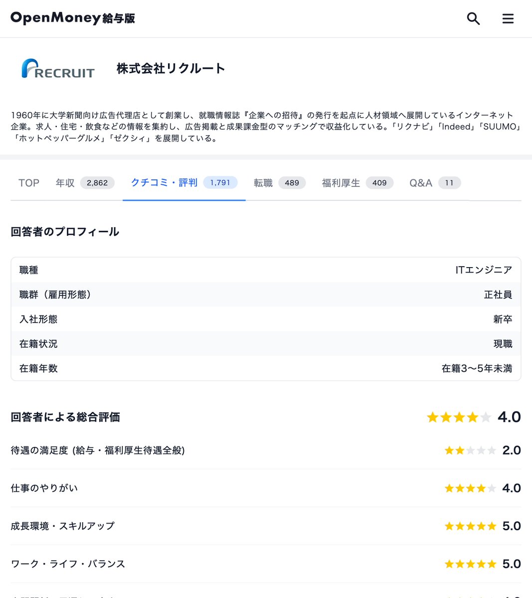 企業クチコミ活用ガイド】 OpenMoneyに掲載されている情報を、より深く