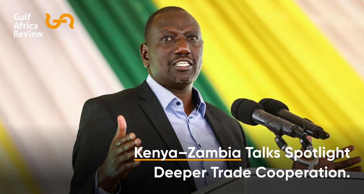 ReviewGulf's tweet photo. President Ruto is tying diplomacy to a wider intra-African trade agenda, urging deeper Kenya–Zambia cooperation alongside faster AfCFTA delivery. 
Read more here: https://t.co/HjpGbMXeVB
#Kenya #Zambia #trade #Africa #AfCFTA #intraAfricatrade #privatesector
@willamsruto @AfCFTA https://t.co/aygLuLKZCv