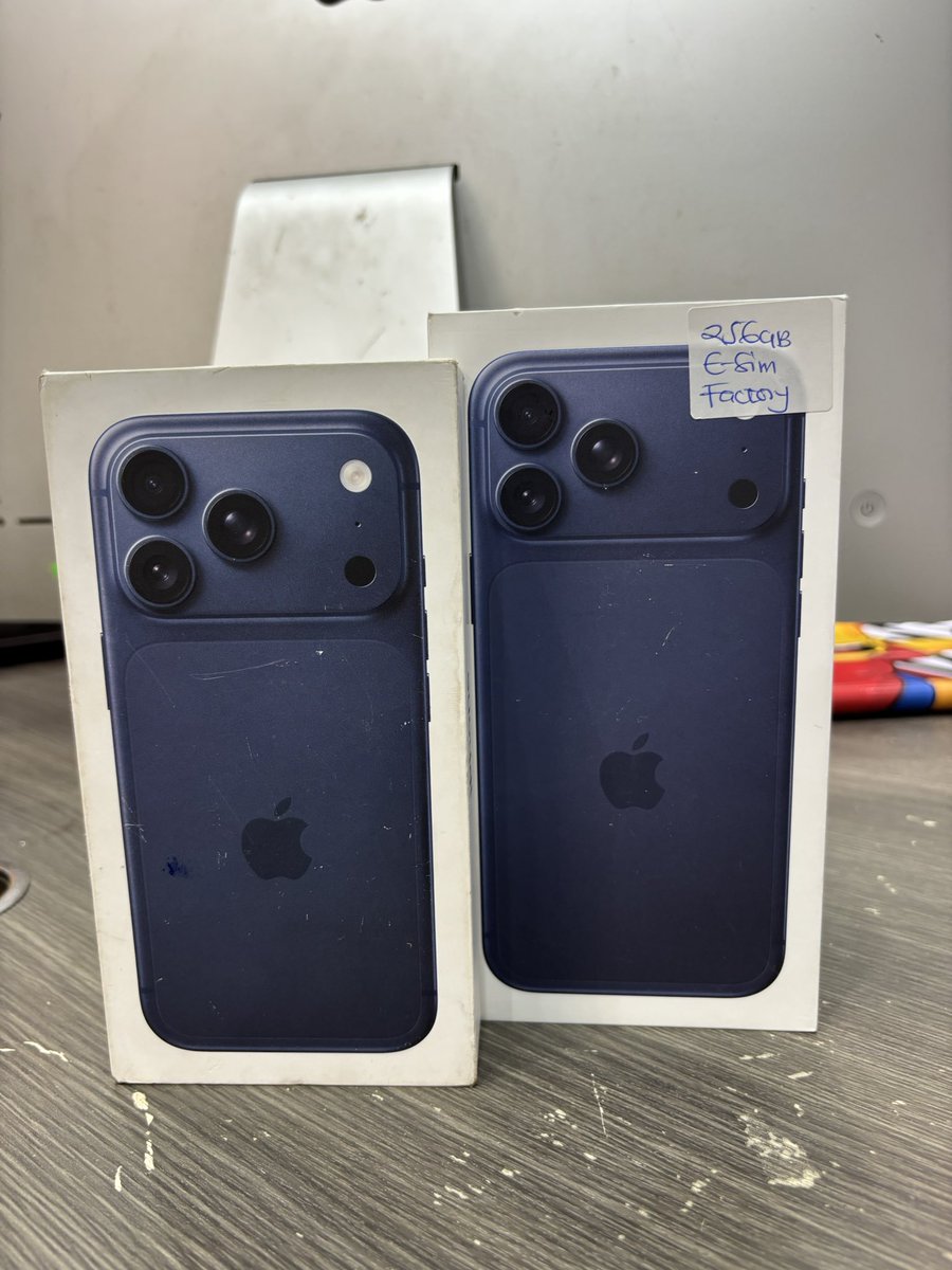 Esim unlocked 
iPhone 17pro max - GH₵16500.00
iPhone 17pro - GH₵15000.00

Kaduna State / Mamprobi Polyclinic / Addo Dee / iOS 26.4 / Yaya Toure / Jane Street / Vini / Benfica / Argentina