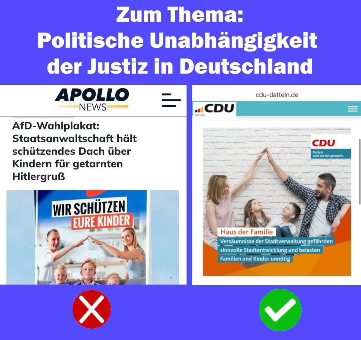 AfD-Abgeordneter Wilko Möller wegen Wahlplakat mit Familienmotiv verurteilt

11.600 Euro Strafe wegen eines Wahlplakats, das Eltern zeigt, die schützend ihre Arme über ihre Kinder legen. Das Landgericht Frankfurt (Oder)  sah darin einen Hitlergruß und damit das Verwenden eines