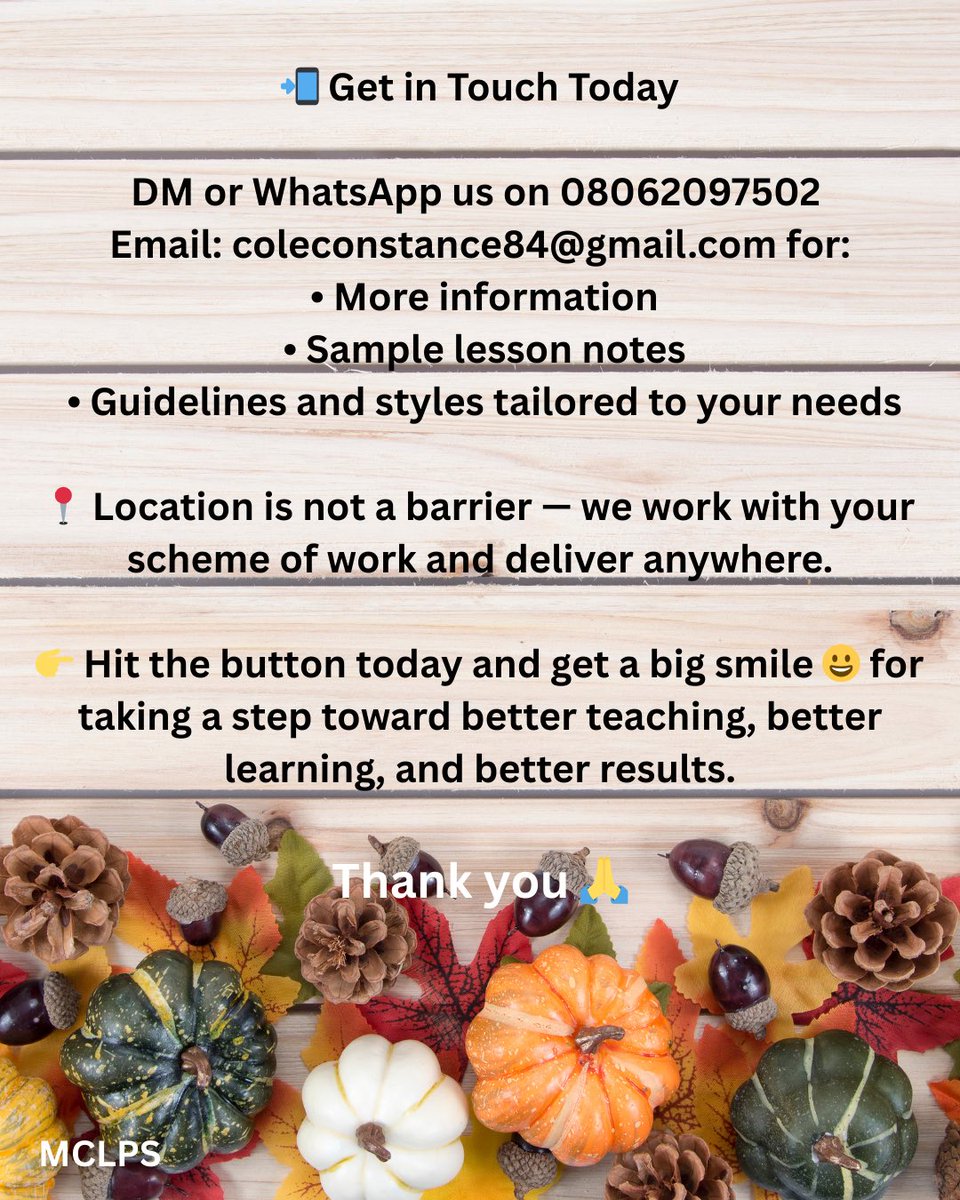 MissCole38's tweet photo. “Good morning, my name is Constance. I help primary schools prepare structured, curriculum-aligned lesson notes that reduce teachers’ workload and improve lesson quality.”

Founder, MCLPS | Lesson Planning Specialist Helping Schools Improve Teaching and Learning https://t.co/RhozztCkme