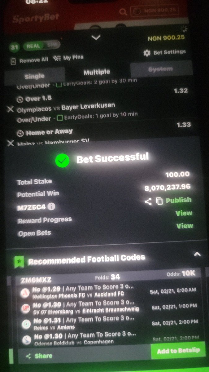 Good morning, risk takers🤝

Sportybet : M7Z5C4

Win with me🔞