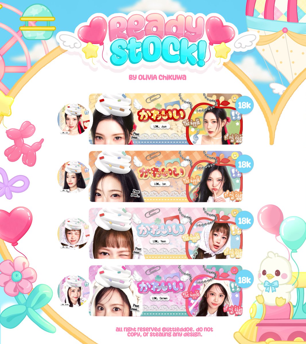 littleddoe's tweet image. യ 🌸🛺  help retweet?  tYsm!  ♡︭ 

𓂅 🎪 ៶៲៸ ding — dOng!  ◎ 🍎 oLiviA chiKuwA datang bawain ready stoCk ‘heart2hearts RUDE!’  ⑅ 🥣🐥 𓊔 with price ꒰ IDR. 18.000 ꒱ . . 🖍️ .ᐣ  yuk segera jemput di dm ☘️ 𖠗

fee recolor : 5.000

へ 💌 #zonauang #zonaba 𖣠