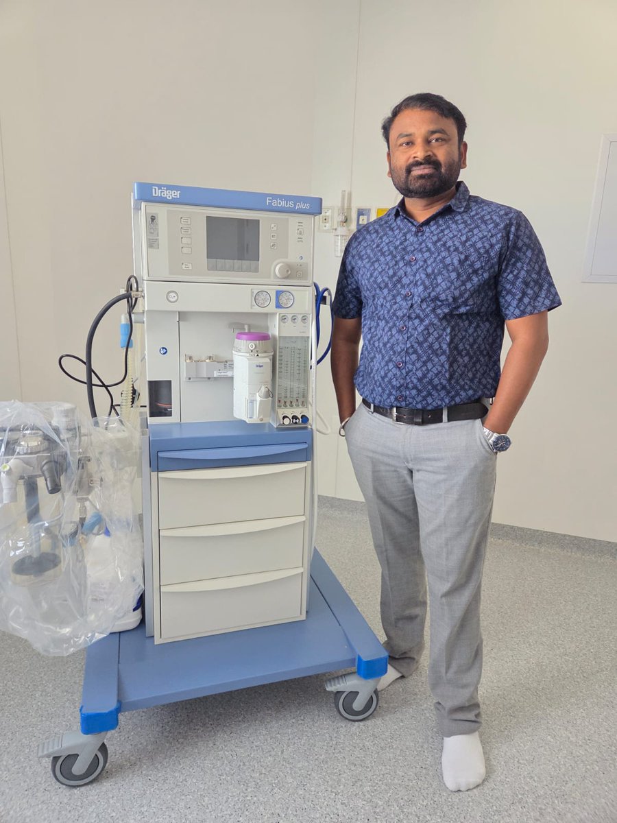 Globalmed2002's tweet photo. Installation complete.

Dräger Fabius Plus Anesthesia Workstation now live at RNH Hospital, Nagpur — commissioned by our Senior Engineer Manohar Jadhav.

Global Medicare Systems | Authorized Dräger Partner DM for hospital equipment solutions.

#DrägerFabiusPlus #MedicalEquipment https://t.co/RBgREZJ4cV