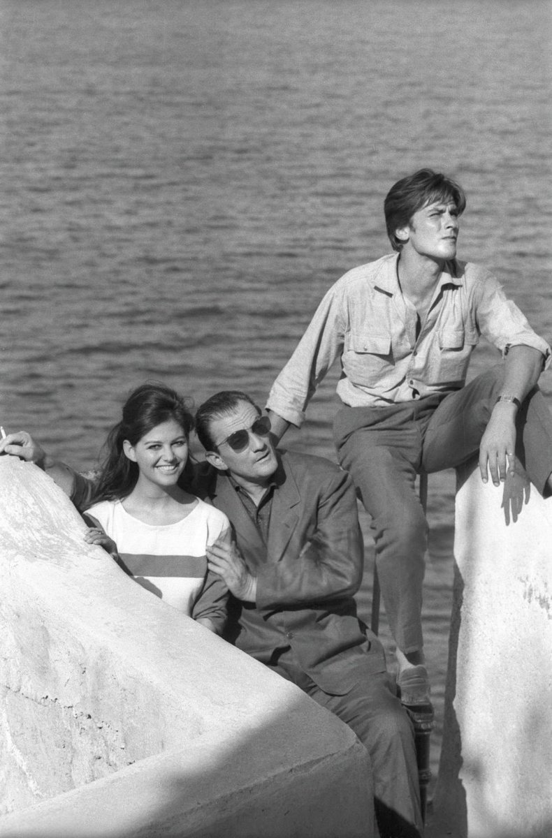 DelonSociety's tweet photo. Alain Delon, Claudia Cardinale, and director Luchino Visconti on the set of "The Leopard", 1962.  

#AlainDelon #Delon #ClaudiaCardinale #LuchinoVisconti #film https://t.co/3aCYzDP6CA