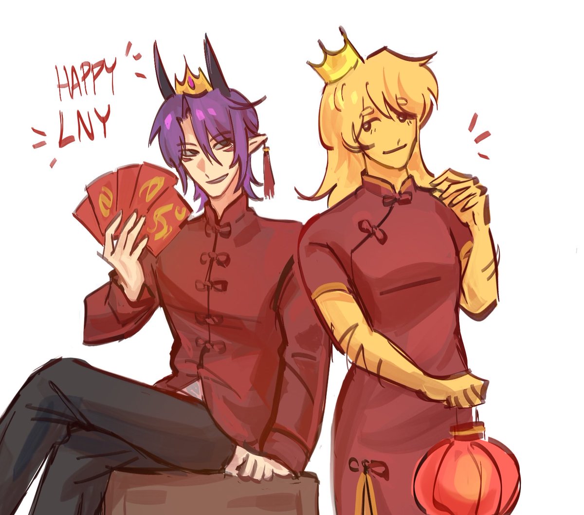 silliestducy's tweet image. HAPPY LUNAR NEW YEAR!!🧧🧧🧧👀I don’t feel like rendering this,,, #wemmbufanart #princezamfanart