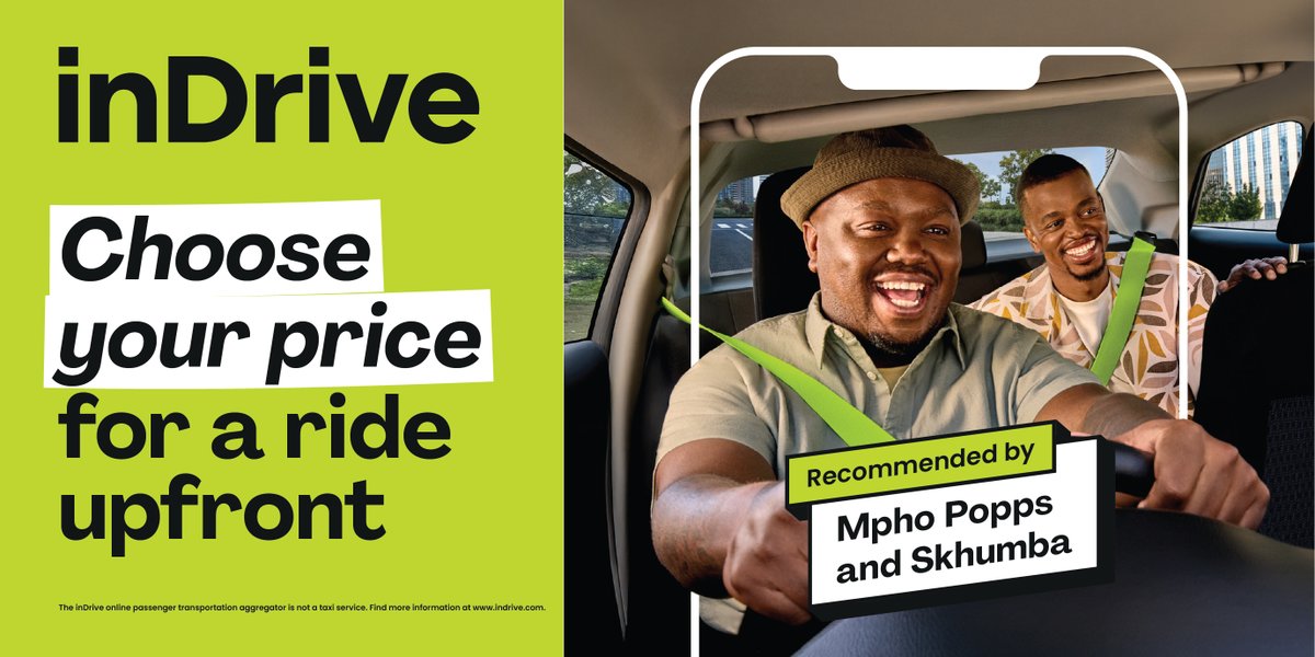 Here's your chance to bank R2000 on The Way Up or Home Run! 

Simply download the inDrive app, take a screenshot and then post it using #inDrive + tag @yfm &amp; <a href="/inDrive/">inDrive</a> 

We could be calling you live on air!