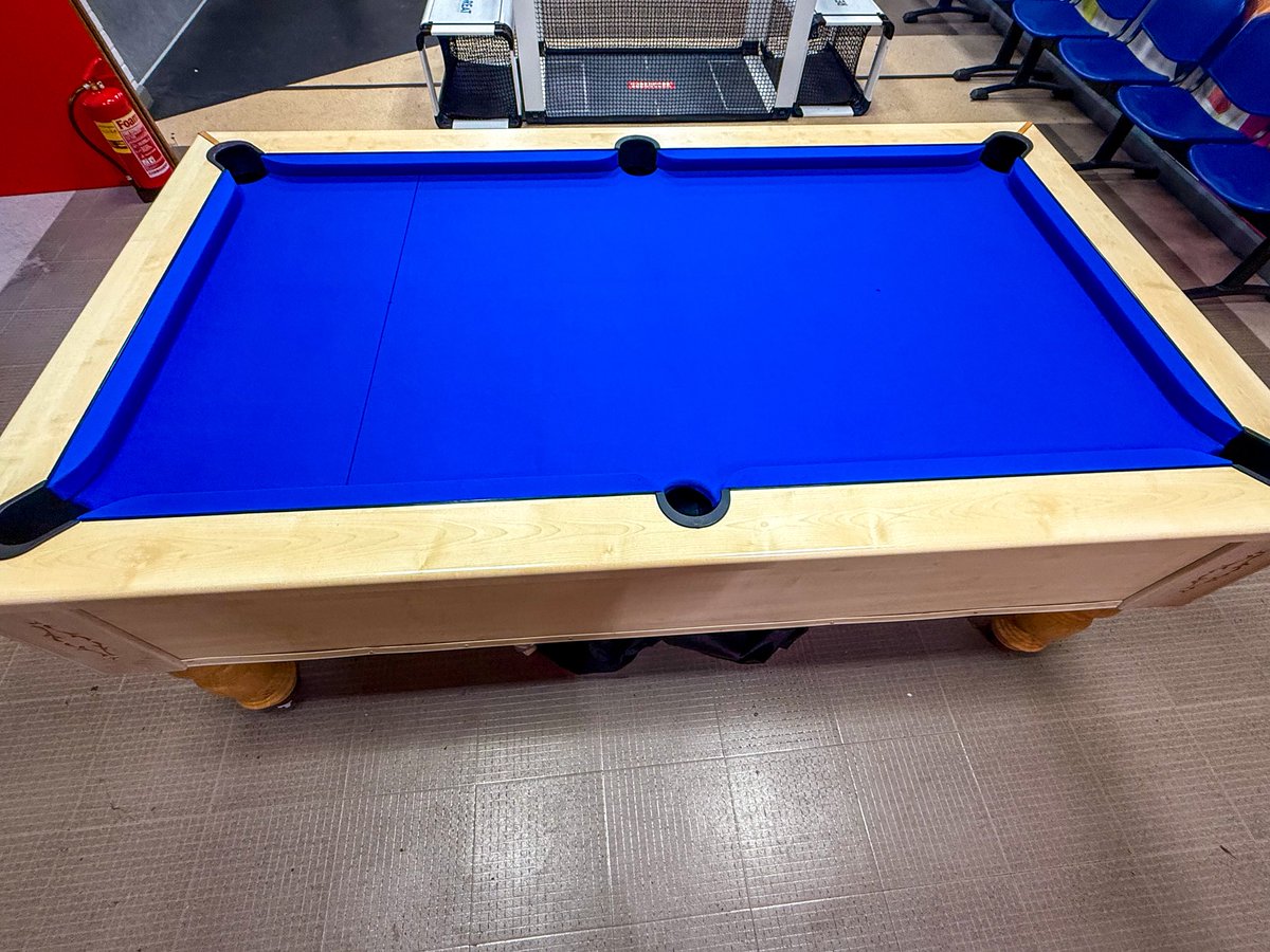 reintegreat's tweet photo. 🎉🎱 Our school pool table has been beautifully reclothed and is ready for action! 🤩 Students, enjoy it during your social times and breaks! Plus, it’s available for our community youth clubs to use as well! 🎊 Let’s make some great memories together! 🕺💃 

#PoolTableFun #SchoolSpirit #CommunityVibes