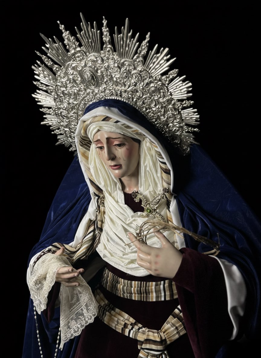 |MIÉRCOLES DE CENIZA|

Con el inicio de la Cuaresma, Nuestra Señora María Santísima de la Soledad amanece ataviada de Hebrea, hoy miércoles de ceniza.

🪡: <a href="/DavidCastizo_/">David Castizo_</a>