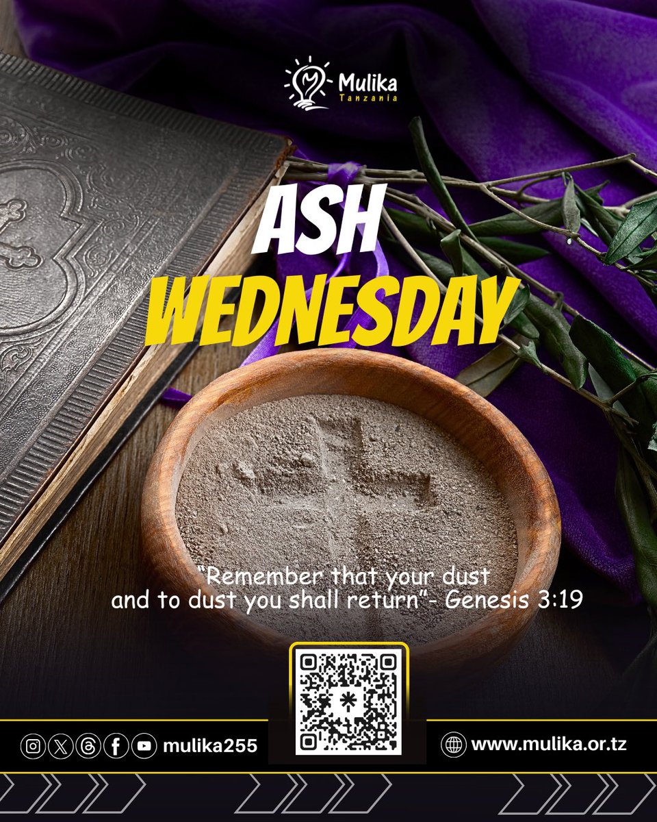 In this season of renewal, may we commit to growth, not only personally, but how we uplift those around us.                                                                                             

"From dust we came, and to dust we shall return.”

#AshWednesday | #mulika255