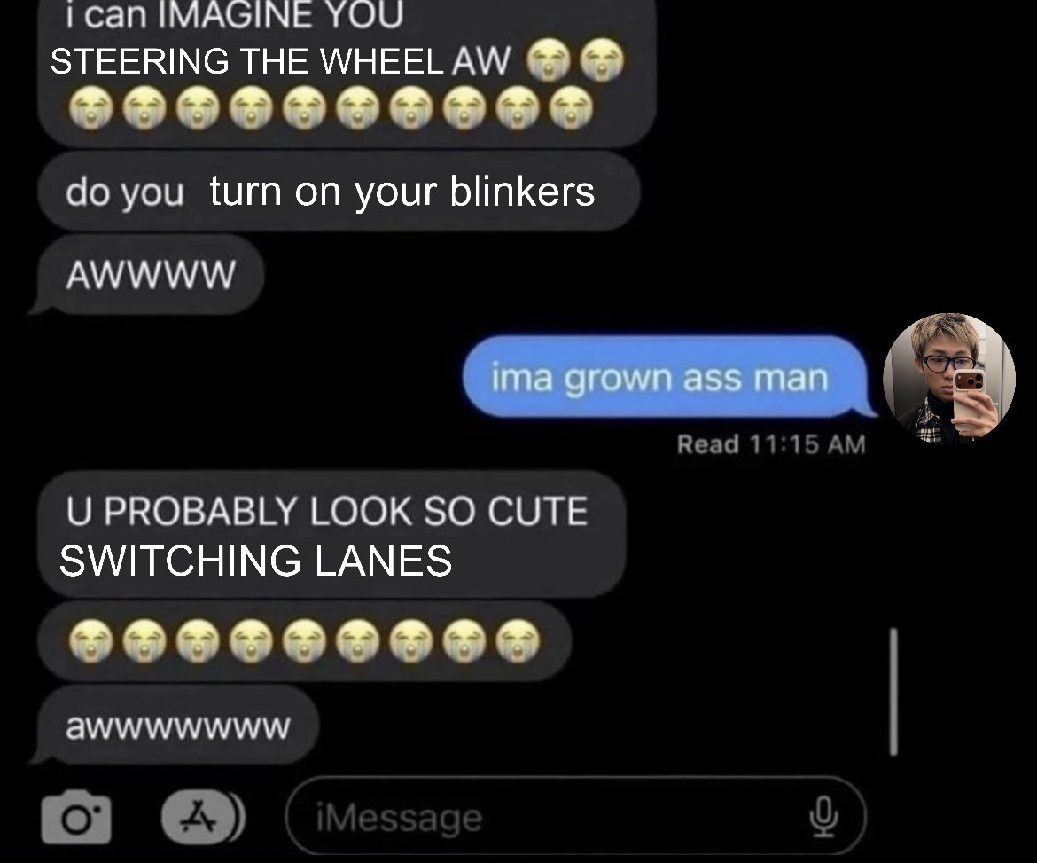 joon sharing the driving video with us💔