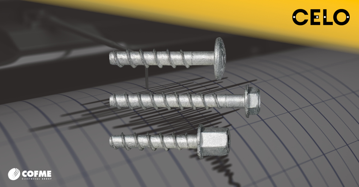 #CELO, #COFME's specialist in fixing systems, launches new concrete screws with seismic and fire resistance certification.
More info: bit.ly/46VFgl8