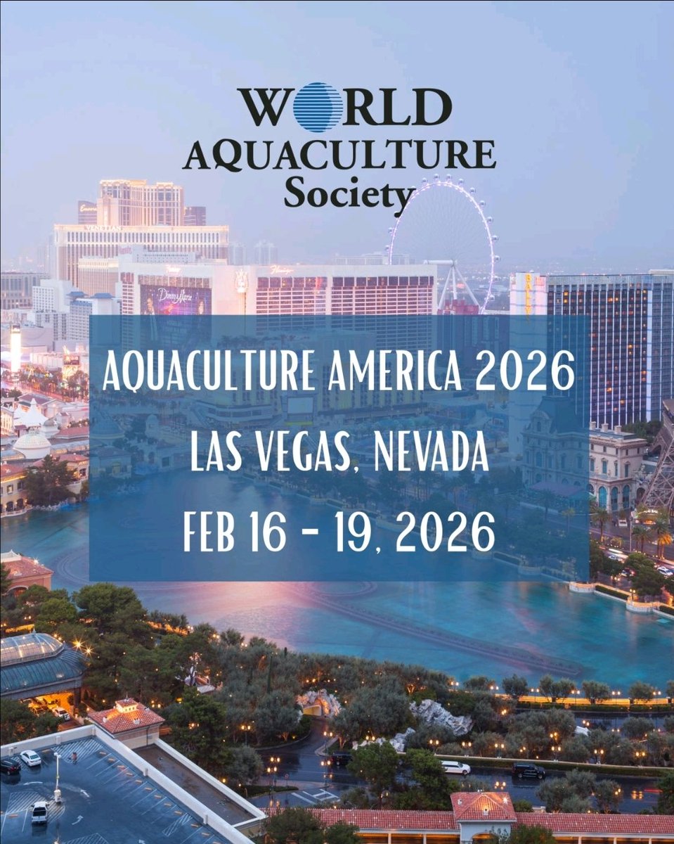 blukwambe's tweet photo. Join us at Aquaculture America 2026!

📍 Las Vegas, USA
📅 16–19 February 2026

https://t.co/4Cd1AZidoF https://t.co/IZquk9Vg33