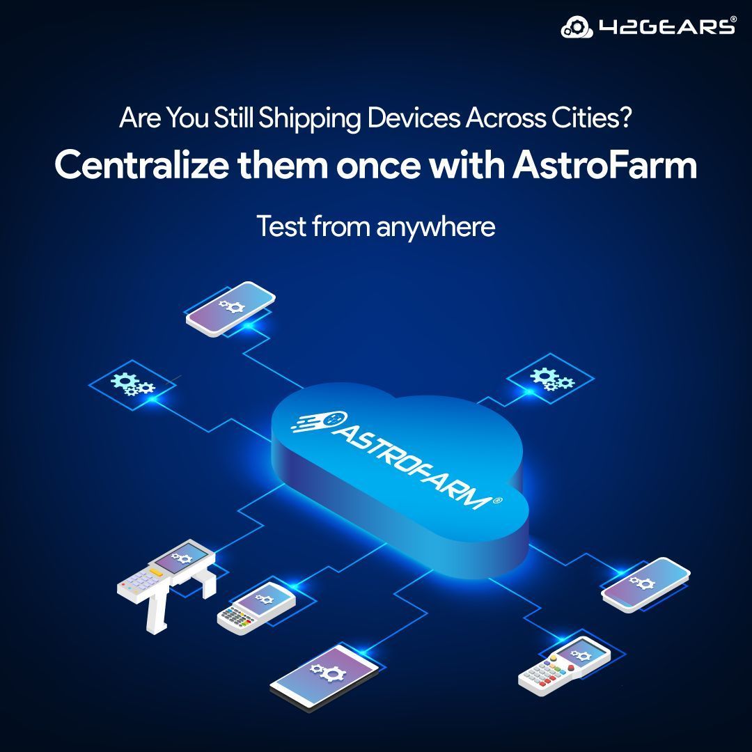 42gears's tweet image. Stop shipping devices. 🚫📦
Centralize testing with AstroFarm—a private, on-prem device farm your QA &amp;amp; Dev teams can access remotely.
Build faster. Test smarter. Stay in control.
🔗 42gears.com/products/devic…

#AstroFarm #DevOps #QAEngineering
