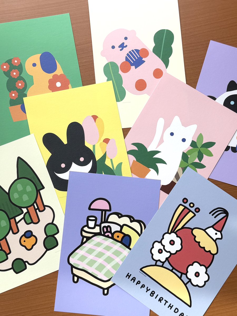 荷物送りました！無事届きますように📦

ポストカードは両面フルカラー！見本をご用意しておりますので会場でぜひ手に取っていただけますと嬉しいです🪴