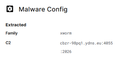 JAMESWT_WT's tweet image. ⚠️"Richiesta di preventivo DDT N." 
#spam ITA spread #Quasar #Xworm

lha&amp;gt;com&amp;gt;ps1&amp;gt;urls&amp;gt;exe

Samples👇
bazaar.abuse.ch/browse/tag/cbz…
⛔️Urls👇
friendly.ydns.]eu
vereasw.ydns.]eu
CH1.exe 
CH2.exe
CH3.exe

⛔️C2👇
cbzr-98pq1.ydns].eu:4045
code1.ydns.]eu:9302

❇️AnyRun
app.any.run/tasks/91b32bde…